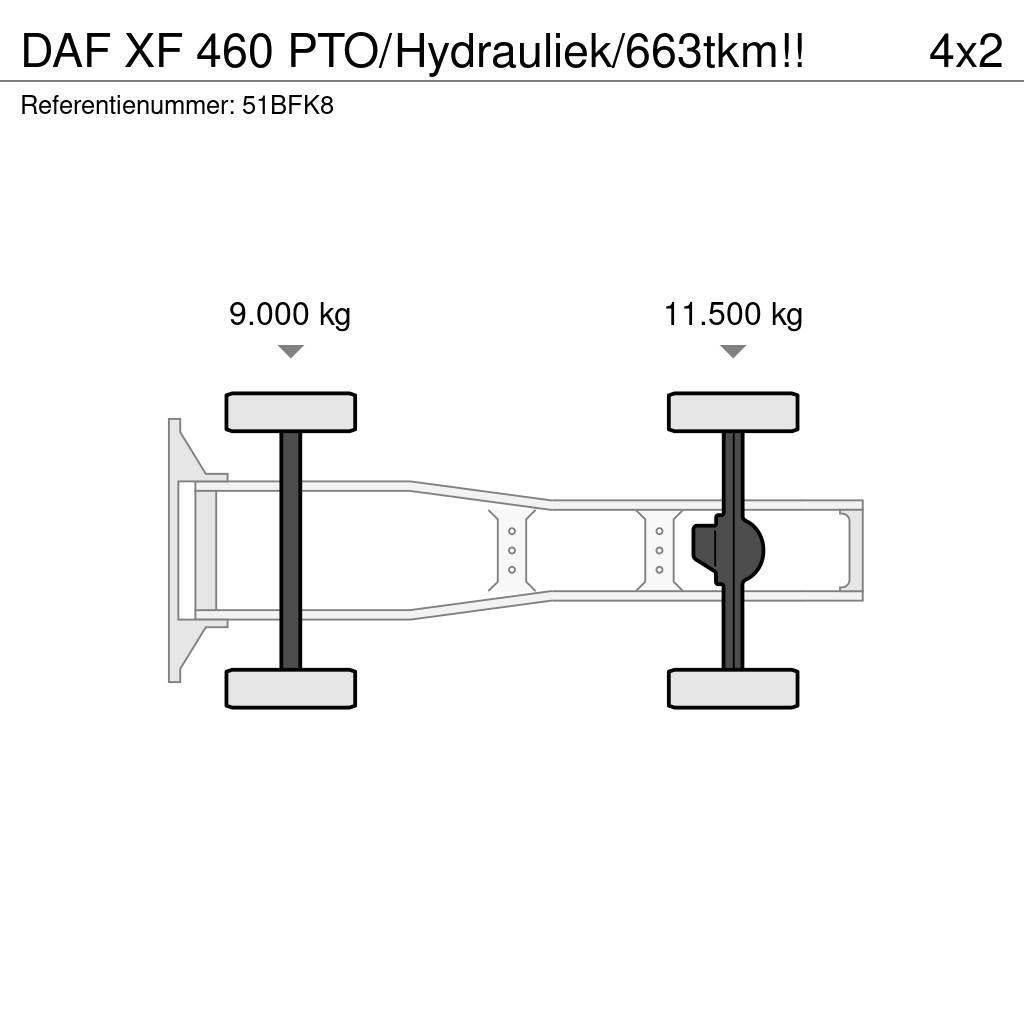 DAF XF 460 PTO/Hydrauliek/663tkm!! Vilcēji