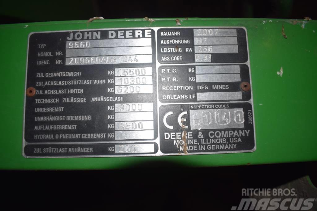 John Deere WTS 9660 i 4WD Ražas novākšanas kombaini