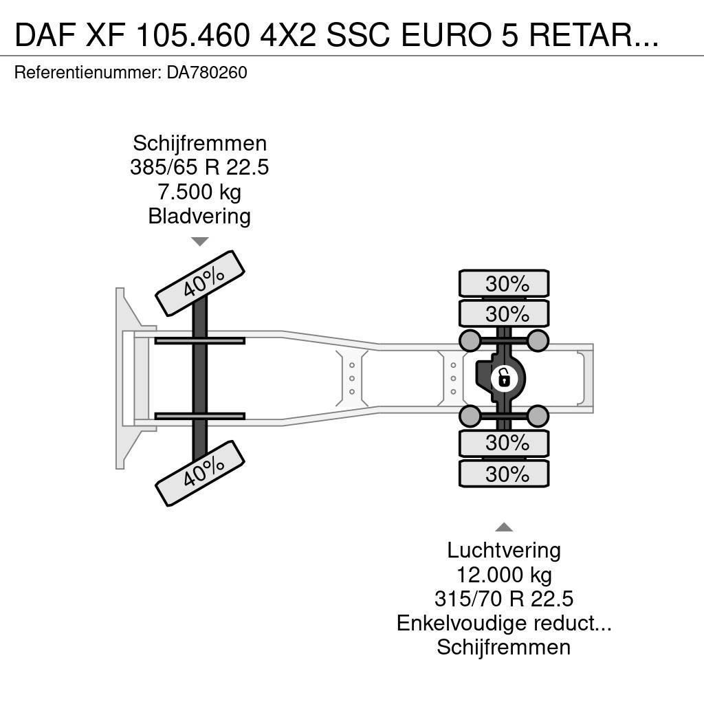 DAF XF 105.460 4X2 SSC EURO 5 RETARDER + MANUAL TRANSM Vilcēji