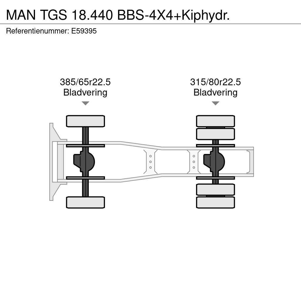 MAN TGS 18.440 BBS-4X4+Kiphydr. Vilcēji