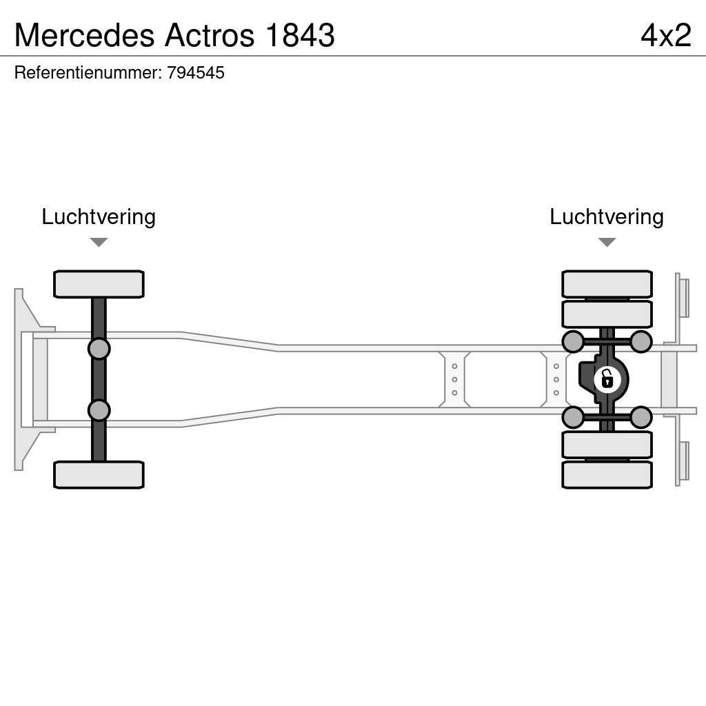 Mercedes-Benz Actros 1843 Platformas/izkraušana no sāniem