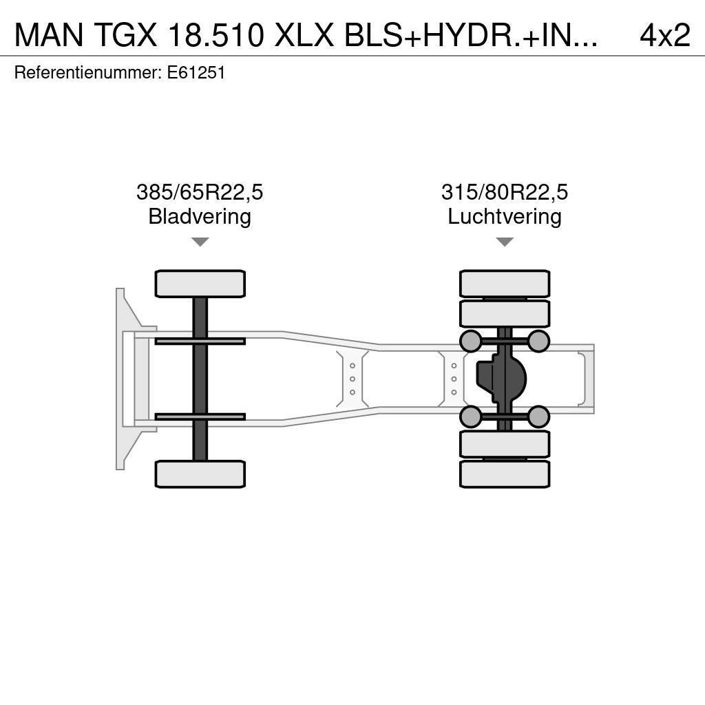 MAN TGX 18.510 XLX BLS+HYDR.+INTARDER Vilcēji