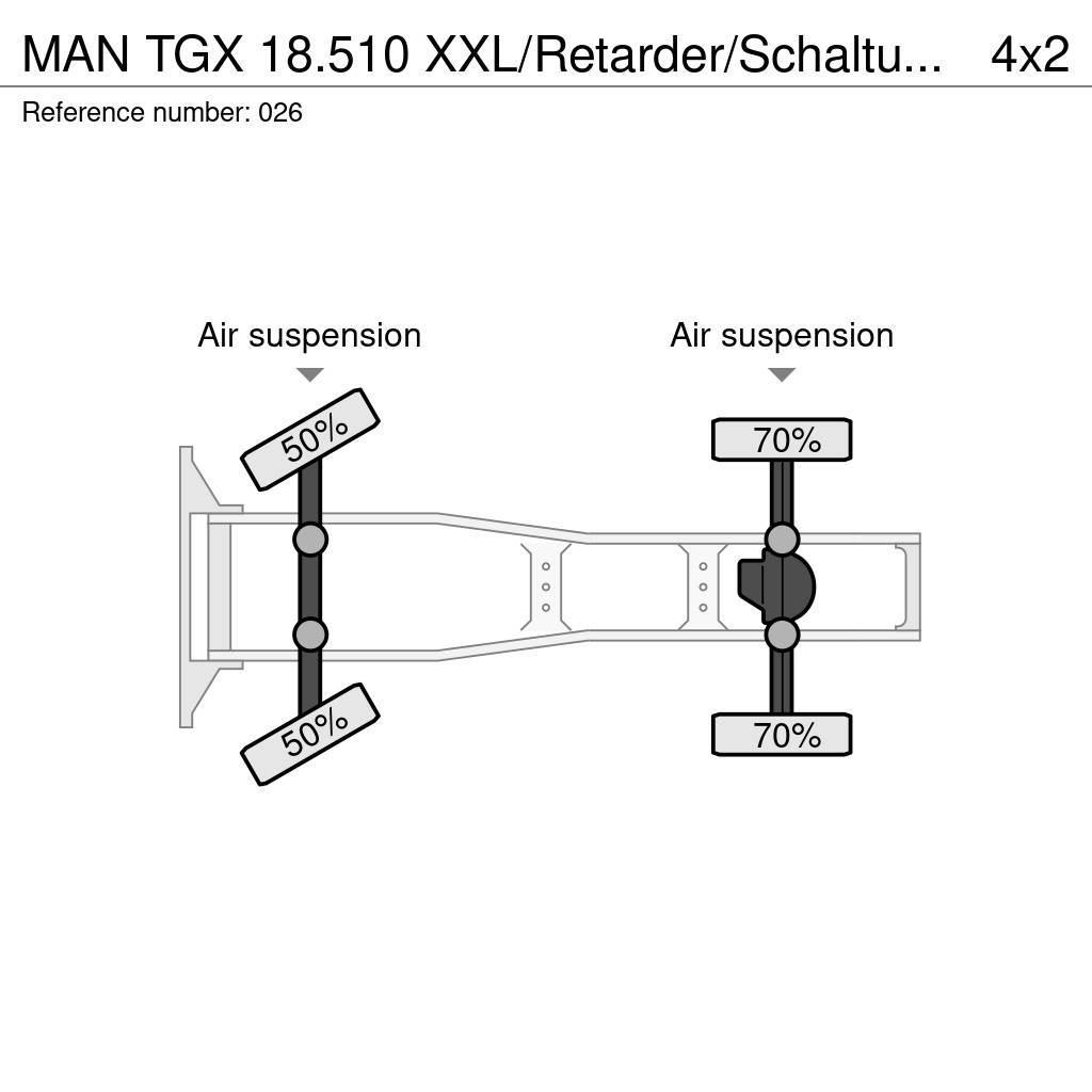 MAN TGX 18.510 XXL/Retarder/Schaltung/Voll Luft Vilcēji