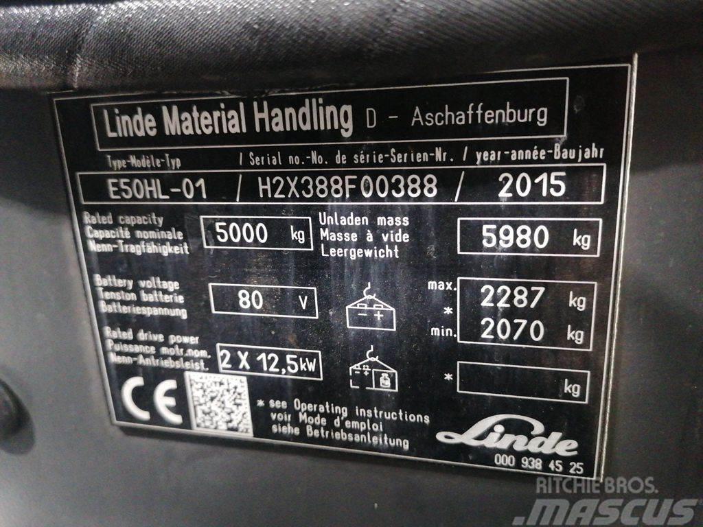 Linde E50HL-01 Elektriskie iekrāvēji
