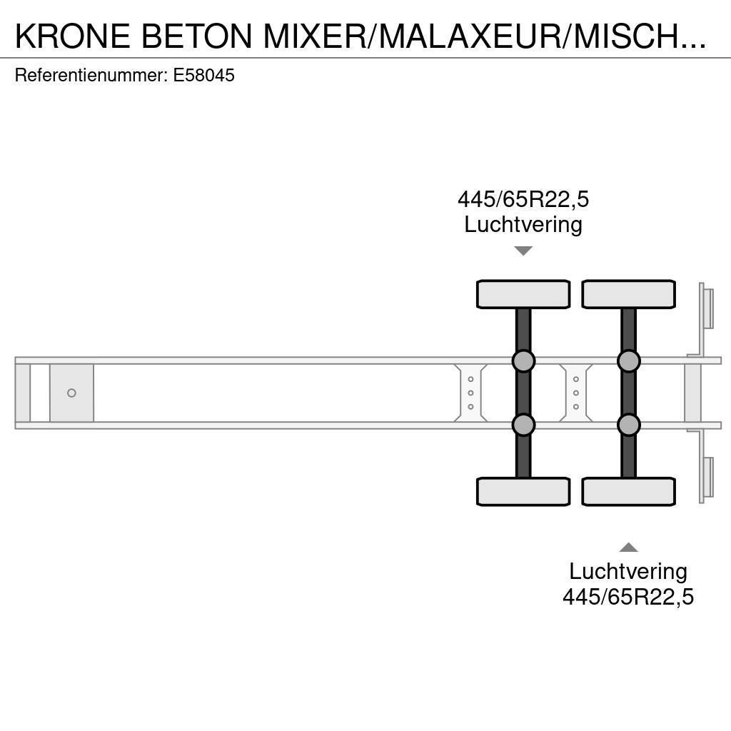 Krone BETON MIXER/MALAXEUR/MISCHER LIEBHERR 10M3 (2007 ! Citas piekabes