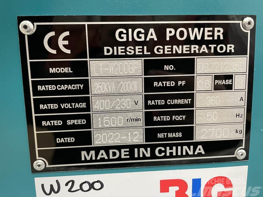  Giga power LT-W200GF 250KVA closed box Citi ģeneratori