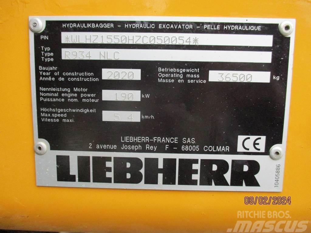 Liebherr R 934 Litronic Kāpurķēžu ekskavatori