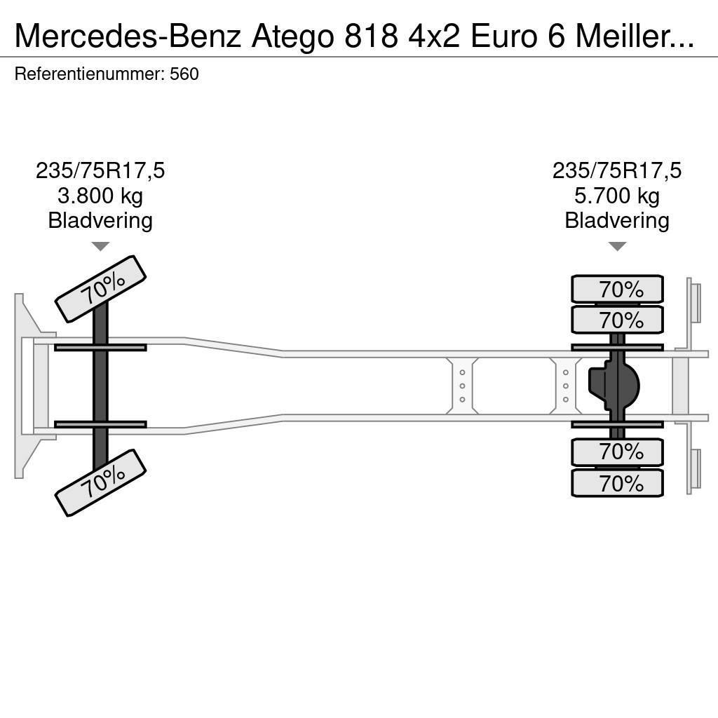 Mercedes-Benz Atego 818 4x2 Euro 6 Meiller 3 Seitenkipper 2 Piec Pašizgāzējs