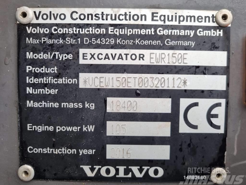 Volvo EWR 150 E Ekskavatori uz riteņiem