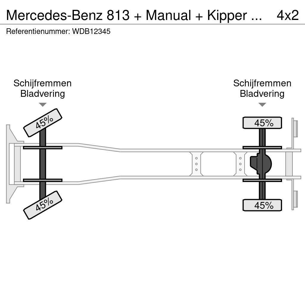 Mercedes-Benz 813 + Manual + Kipper + 4x4 Pašizgāzējs