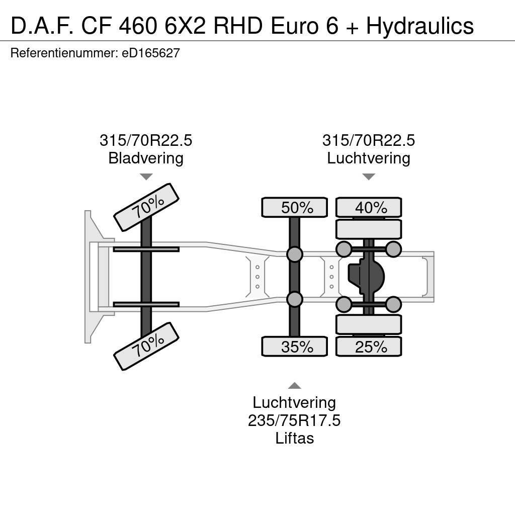 DAF CF 460 6X2 RHD Euro 6 + Hydraulics Vilcēji
