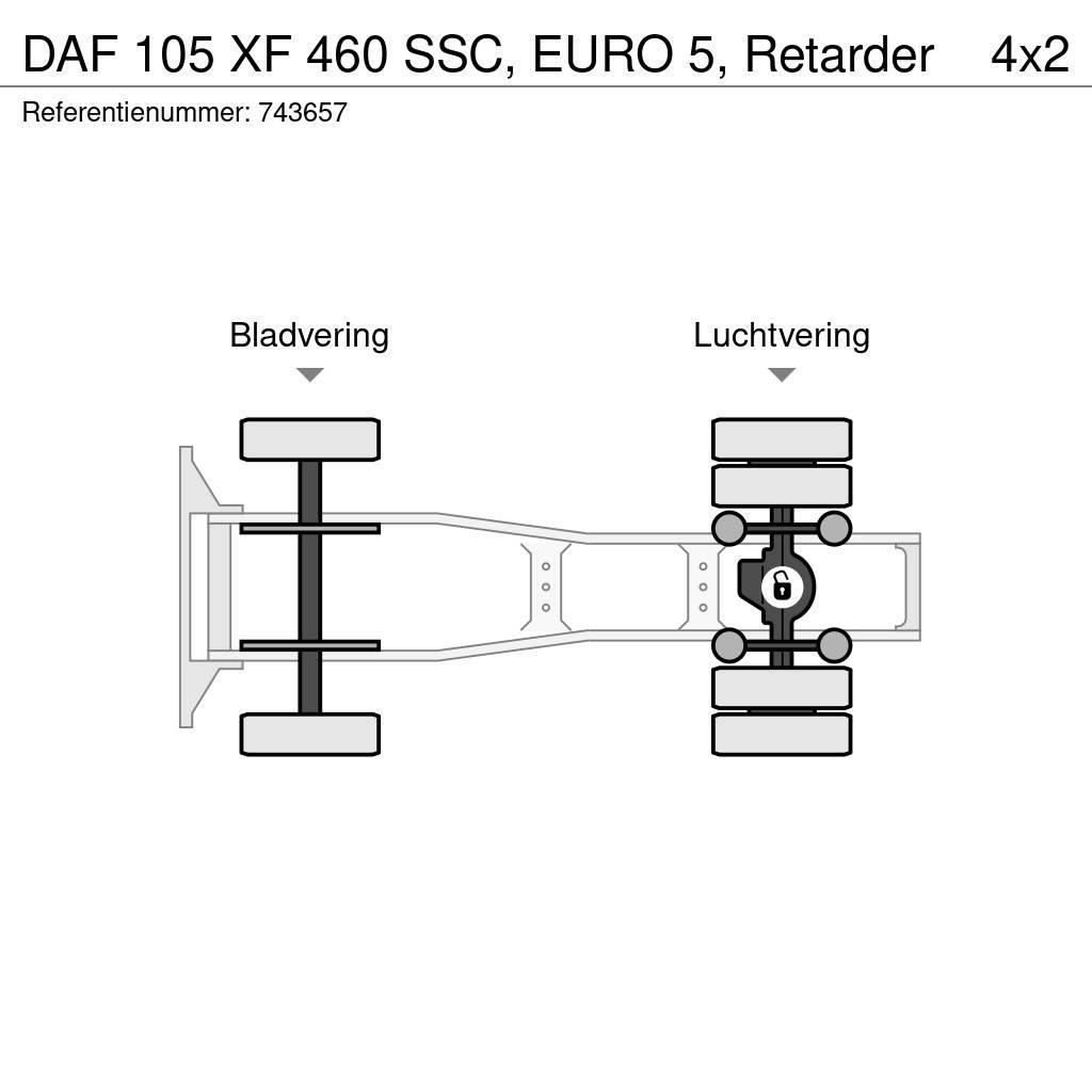 DAF 105 XF 460 SSC, EURO 5, Retarder Vilcēji