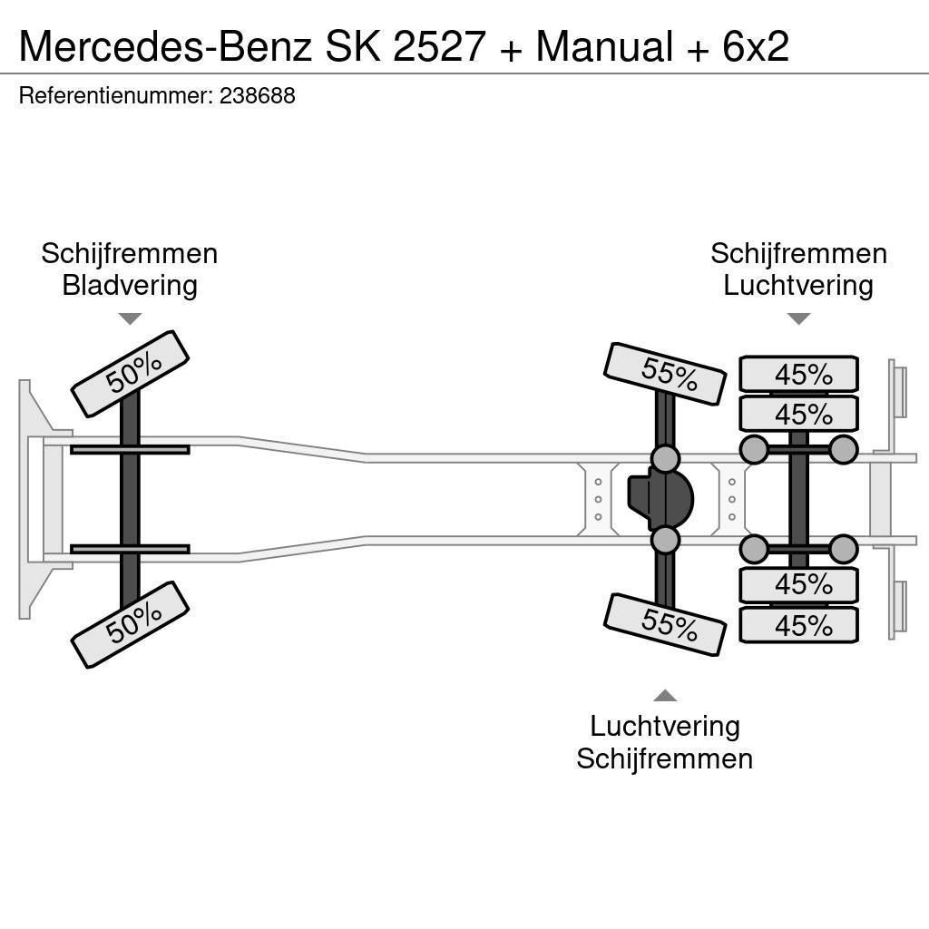 Mercedes-Benz SK 2527 + Manual + 6x2 Šasija ar kabīni
