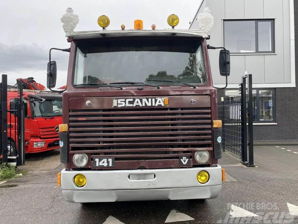 Scania LB141 V8 141 V8 - 6X2 - BOX 7,35 METER Platformas/izkraušana no sāniem