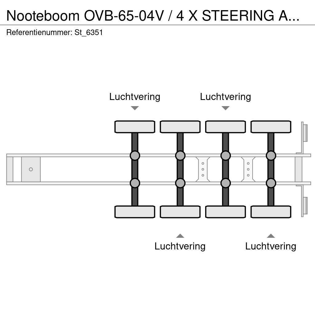 Nooteboom OVB-65-04V / 4 X STEERING AXLE / LIFT AXLE / 20.3 Citas piekabes