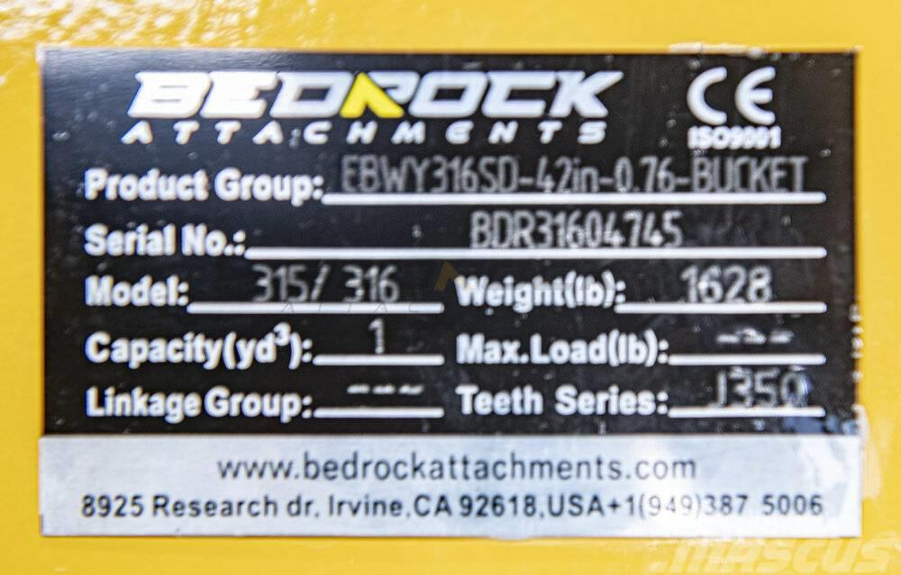 CAT 42" Severe Rock Bucket 315D/F,316E/F,318D2/E/F Citas sastāvdaļas