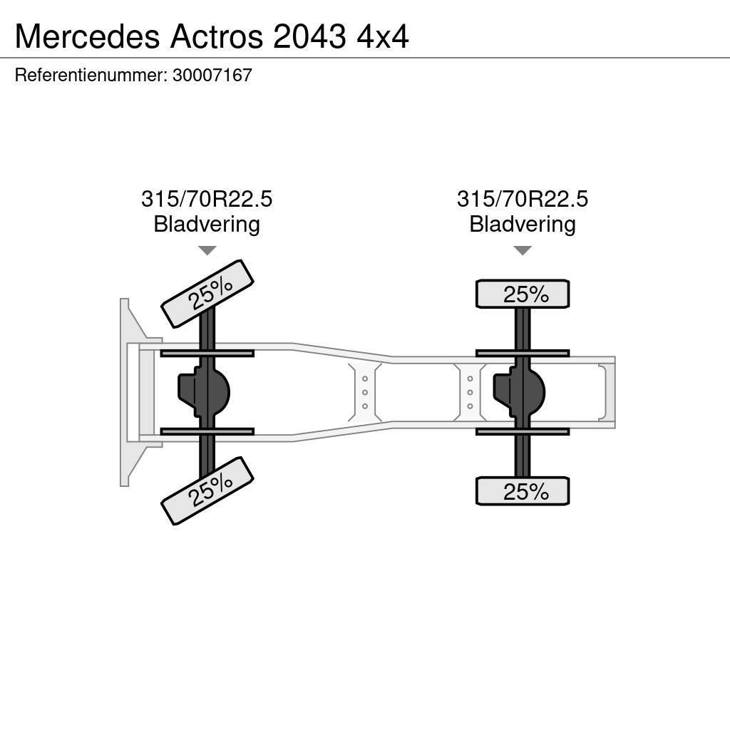 Mercedes-Benz Actros 2043 4x4 Vilcēji