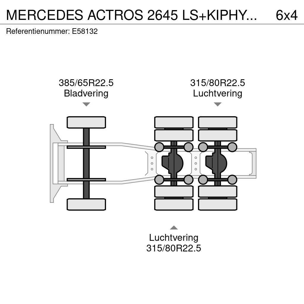 Mercedes-Benz ACTROS 2645 LS+KIPHYDR. Vilcēji