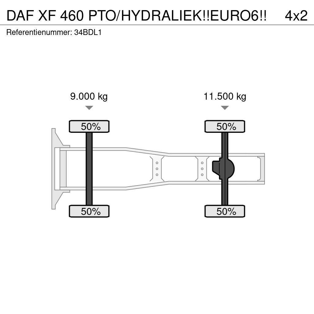 DAF XF 460 PTO/HYDRALIEK!!EURO6!! Vilcēji