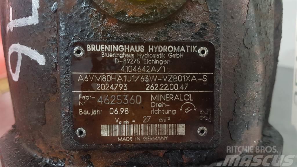Brueninghaus Hydromatik A6VM80HA1U1/63W - Ahlmann AL95 - Drive motor Hidraulika