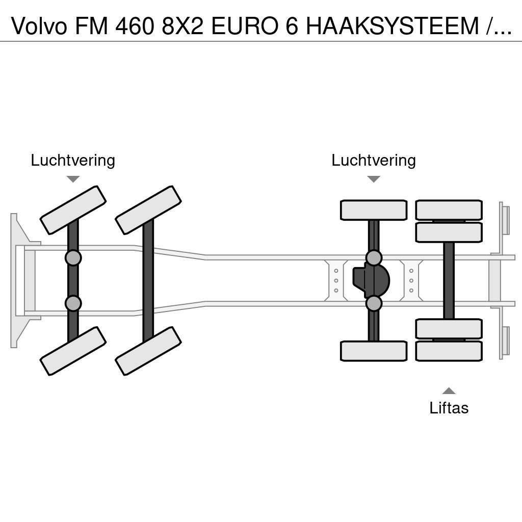 Volvo FM 460 8X2 EURO 6 HAAKSYSTEEM / PERFECT CONDITION Treileri ar āķi
