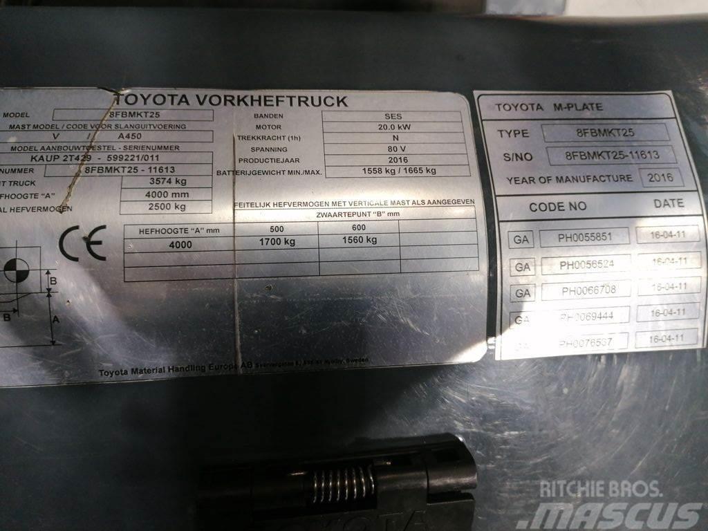 Toyota 8FBMKT25 Elektriskie iekrāvēji