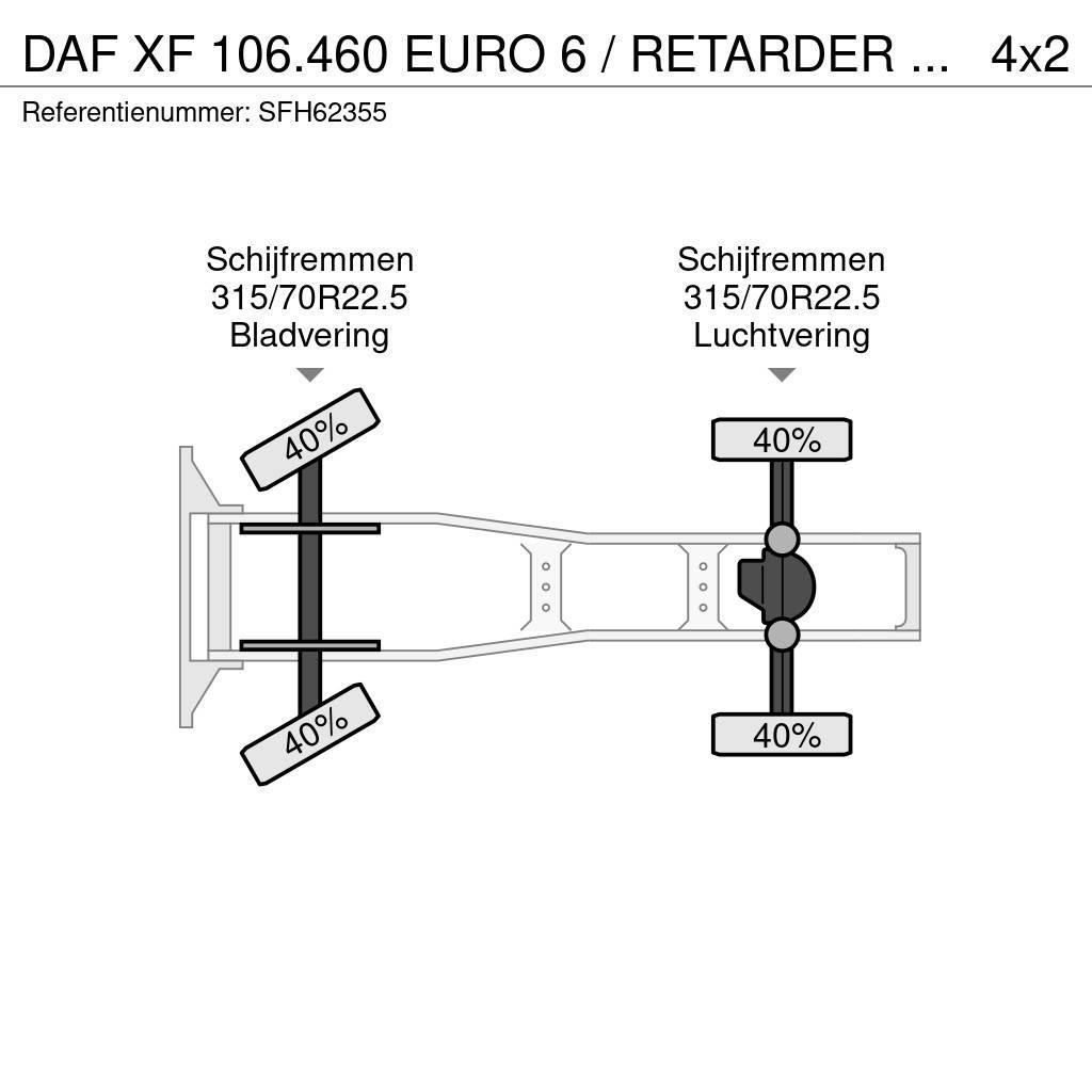 DAF XF 106.460 EURO 6 / RETARDER / MANUEL / AIRCO Vilcēji