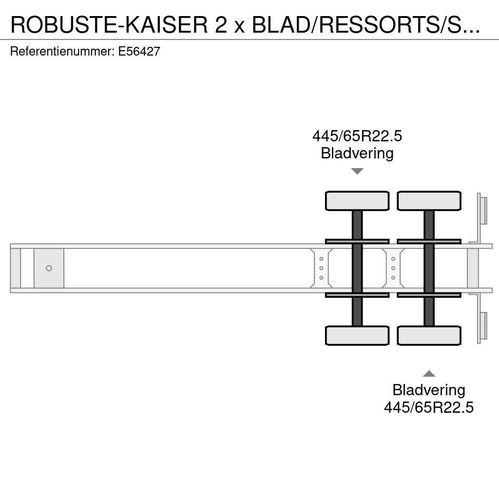  Robuste-Kaiser 2 x BLAD/RESSORTS/SPRING Piekabes pašizgāzēji