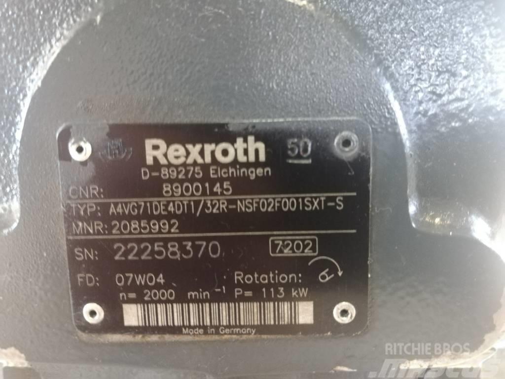 Rexroth A4VG71DE4DT1/32R-NSF02F001SXT-S Citas sastāvdaļas