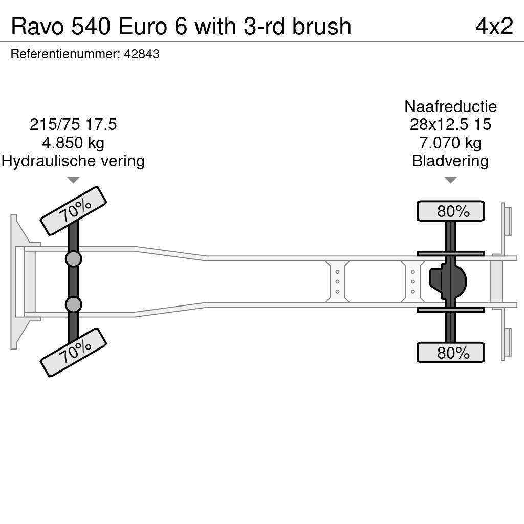 Ravo 540 Euro 6 with 3-rd brush Ielu tīrāmās mašīnas
