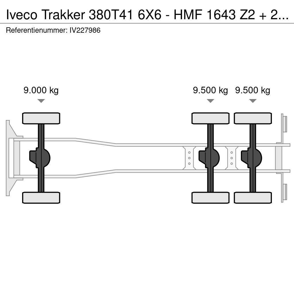 Iveco Trakker 380T41 6X6 - HMF 1643 Z2 + 2-WAY TIPPER Pašizgāzējs