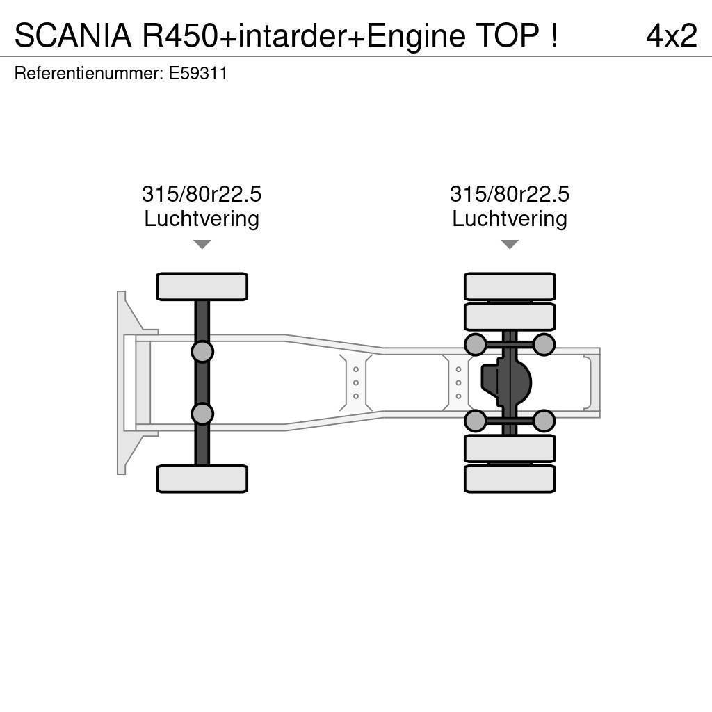 Scania R450+intarder+Engine TOP ! Vilcēji