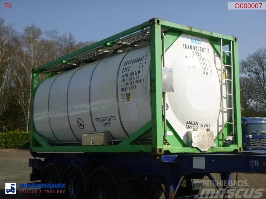  Danteco Food tank container inox 20 ft / 25 m3 / 1 Cisternas