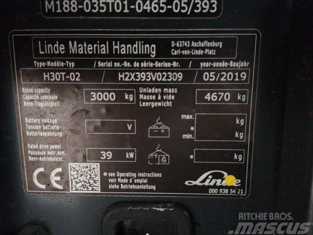 Linde H30T-02 LPG tehnika