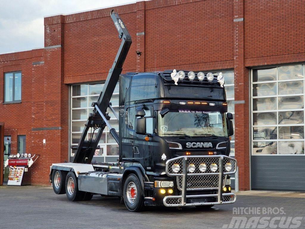 Scania R730 V8 Topline 6x2 - Hooklift 560CM - Custom in- Treileri ar āķi