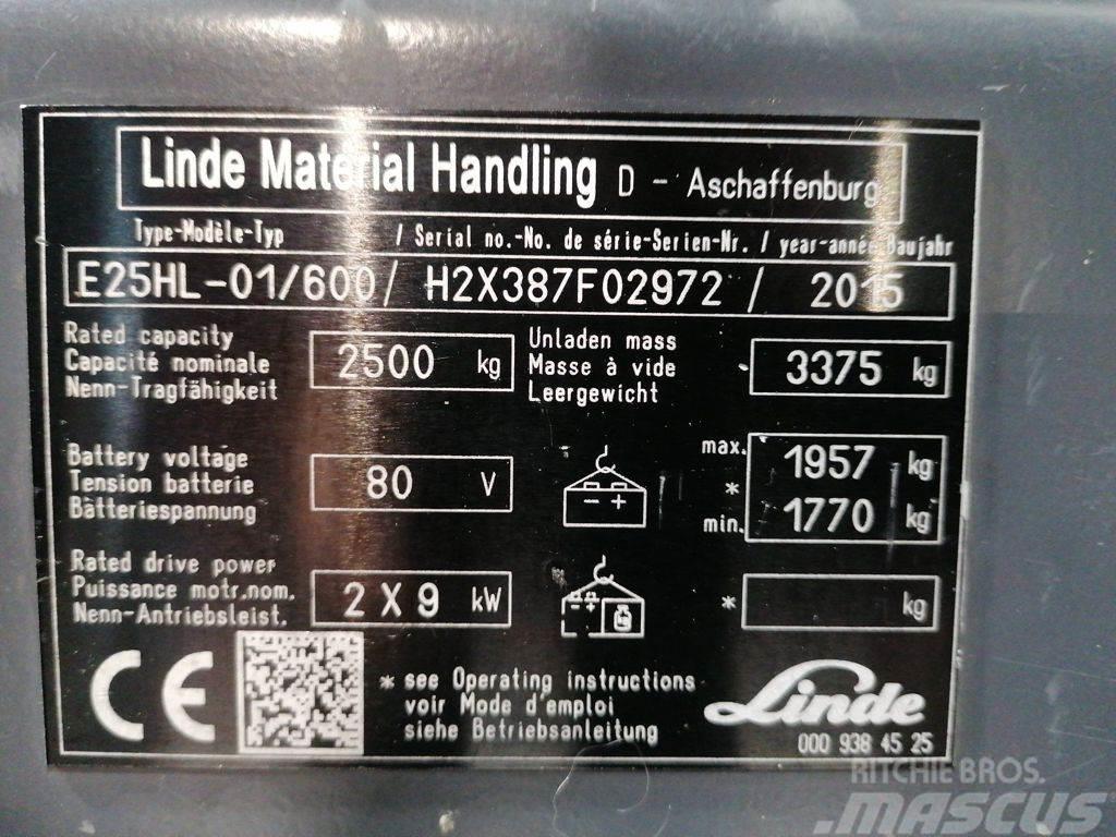 Linde E25HL-01/600 Elektriskie iekrāvēji