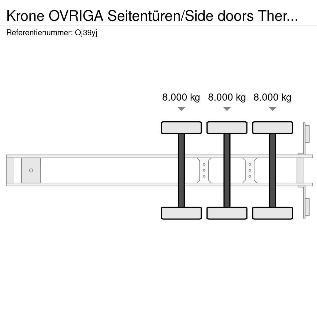 Krone OVRIGA Seitentüren/Side doors Thermo King SL400 Piekabes ar temperatūras kontroli