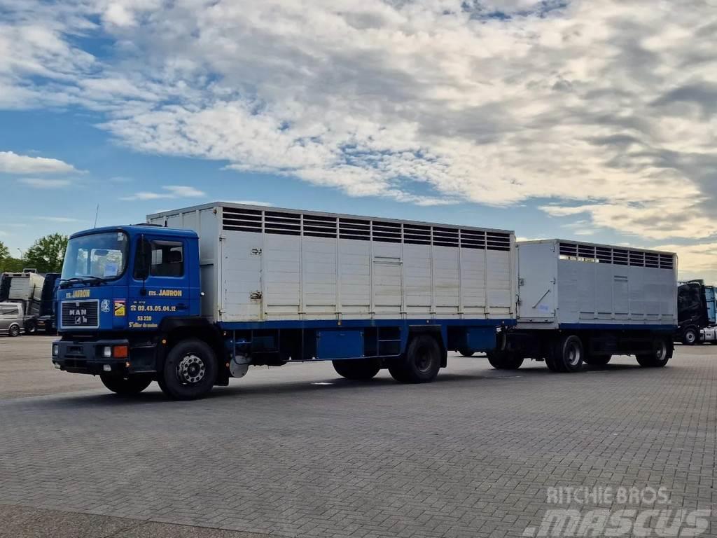 MAN 19.372 4x2 Livestock Guiton - Truck + Trailer - Ma Dzīvnieku pārvadāšanas transports