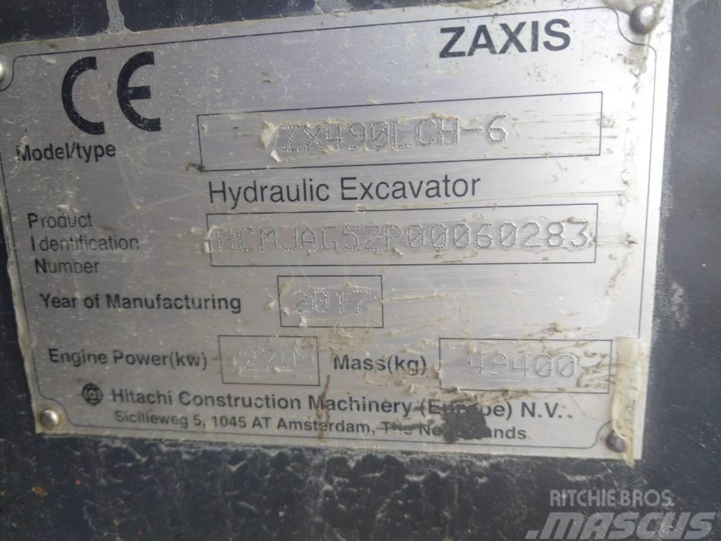 Hitachi ZX 490 LC H-6 Kāpurķēžu ekskavatori
