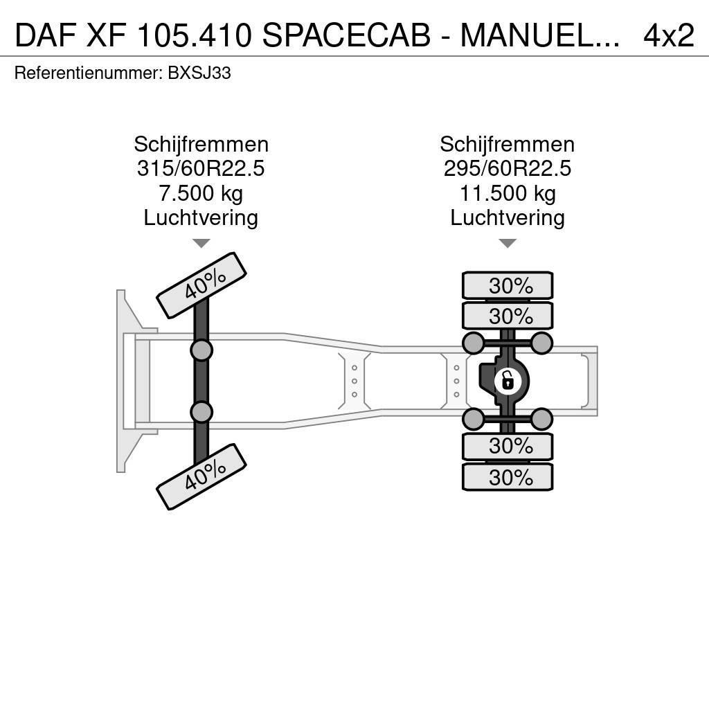 DAF XF 105.410 SPACECAB - MANUEL - 900.000KM - STAND K Vilcēji