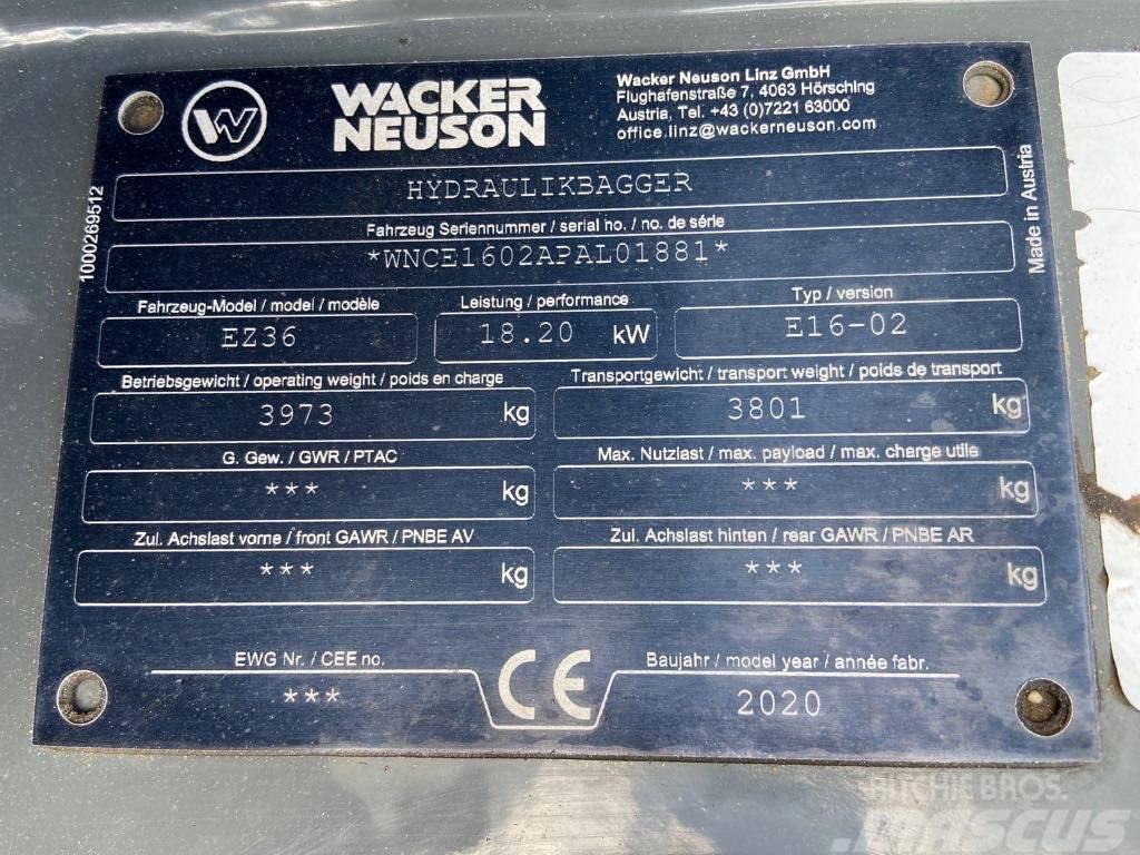Wacker Neuson EZ36 Kāpurķēžu ekskavatori