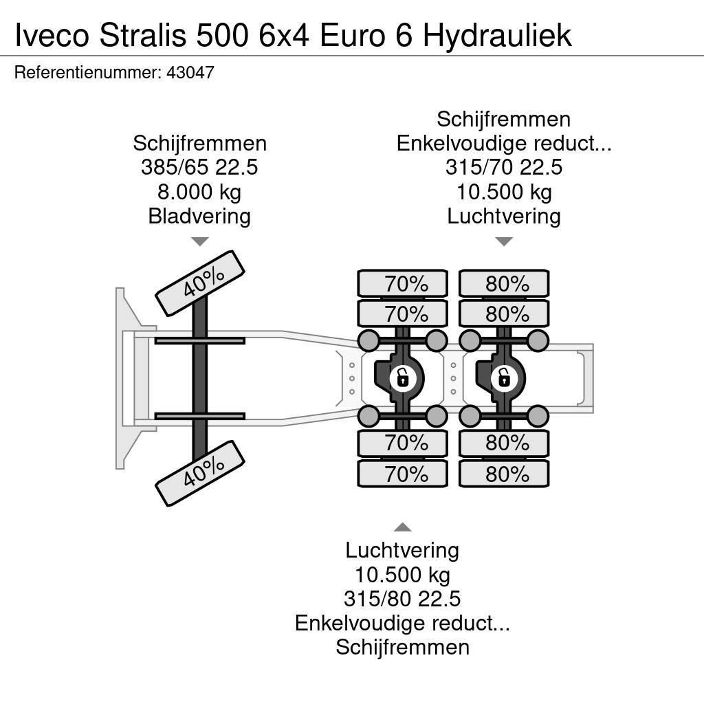 Iveco Stralis 500 6x4 Euro 6 Hydrauliek Vilcēji