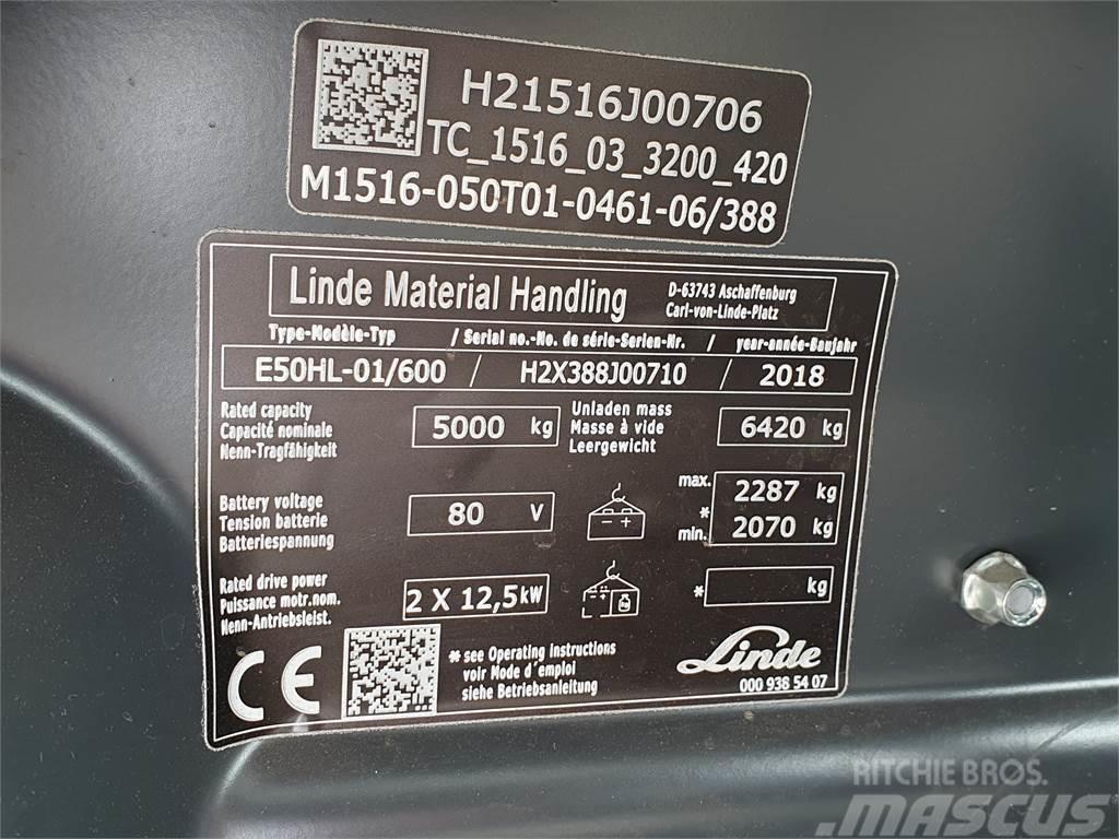 Linde E50/600HL Elektriskie iekrāvēji
