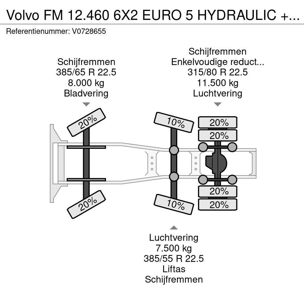 Volvo FM 12.460 6X2 EURO 5 HYDRAULIC + i-Shift APK Vilcēji