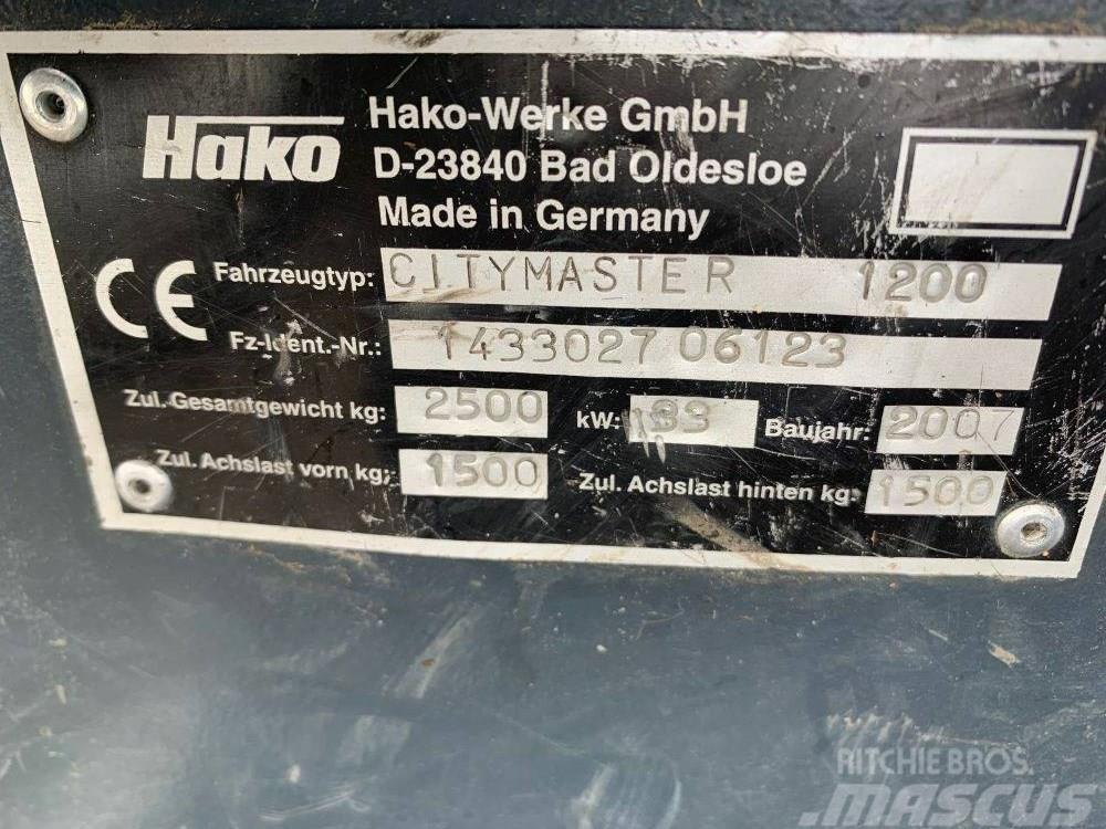 Hako Citymaster 1200 Ielu tīrīšanas mašīnas