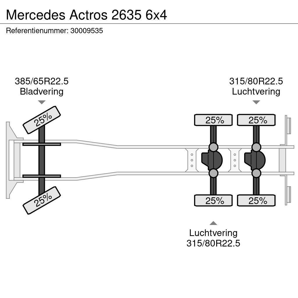 Mercedes-Benz Actros 2635 6x4 Šasija ar kabīni