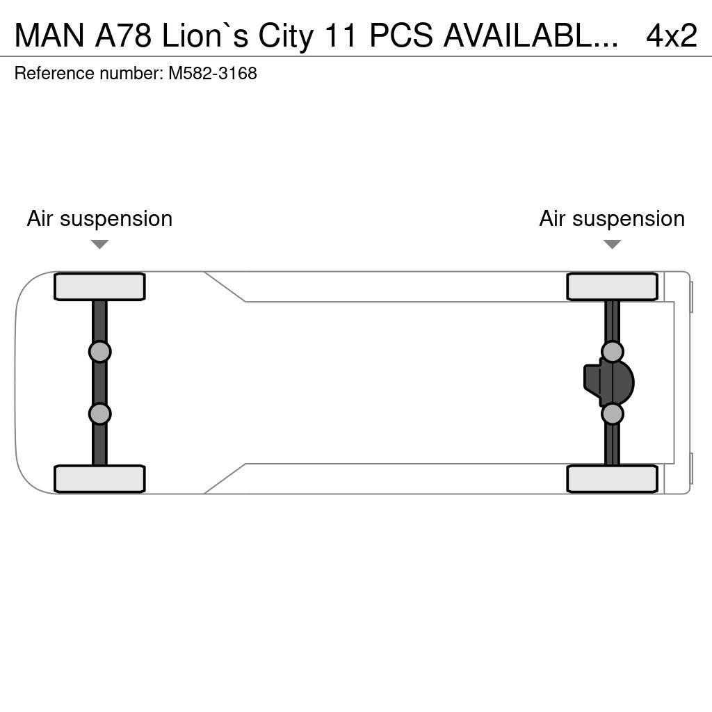 MAN A78 Lion`s City 11 PCS AVAILABLE / EURO EEV / 30 S Pilsētas autobusi