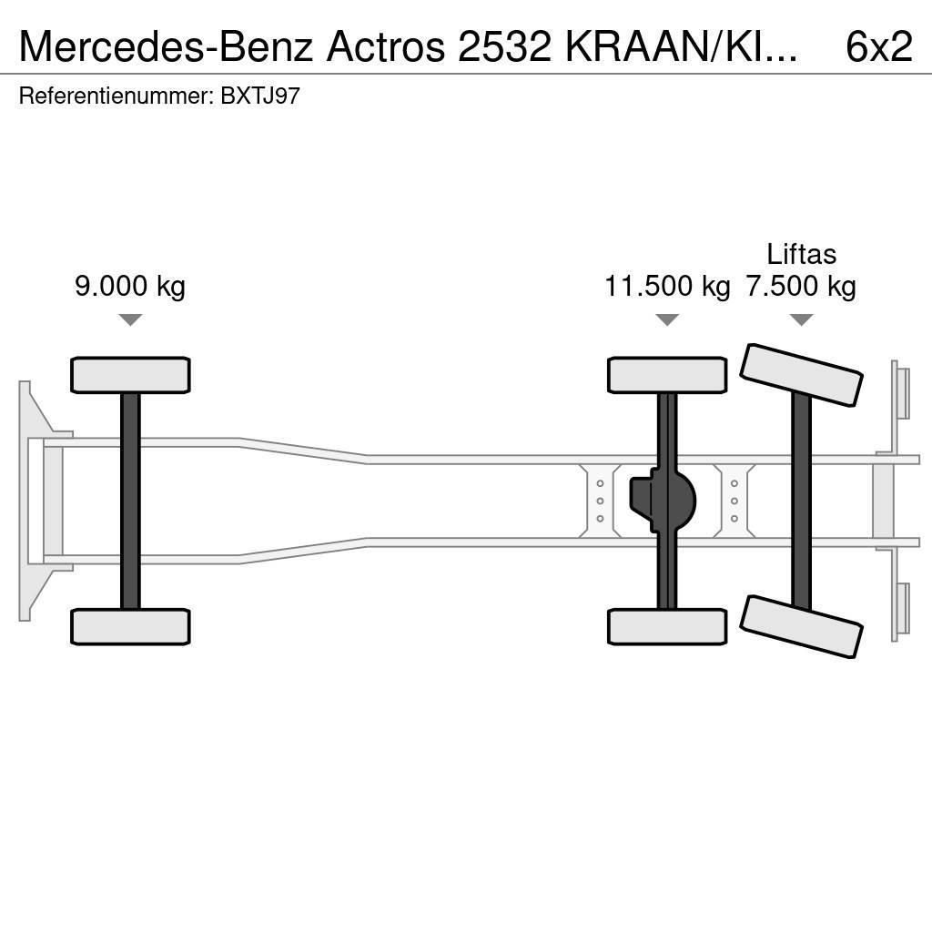 Mercedes-Benz Actros 2532 KRAAN/KIPPER!!TOP Pašizgāzējs