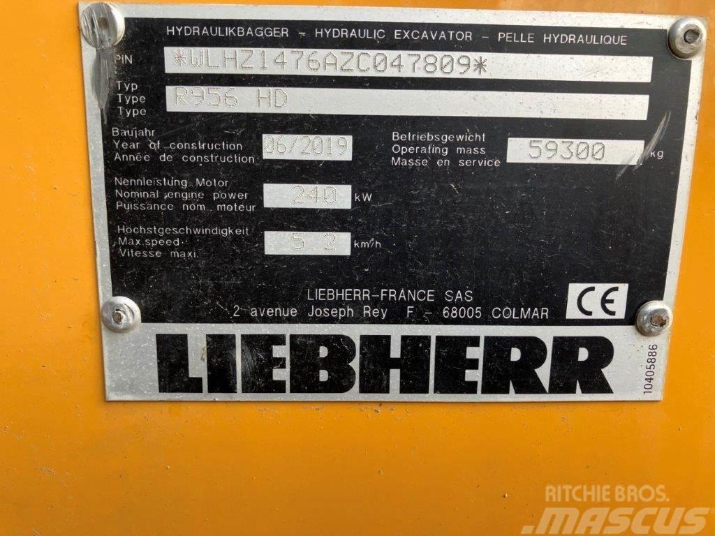 Liebherr R 956 Litronic Kāpurķēžu ekskavatori