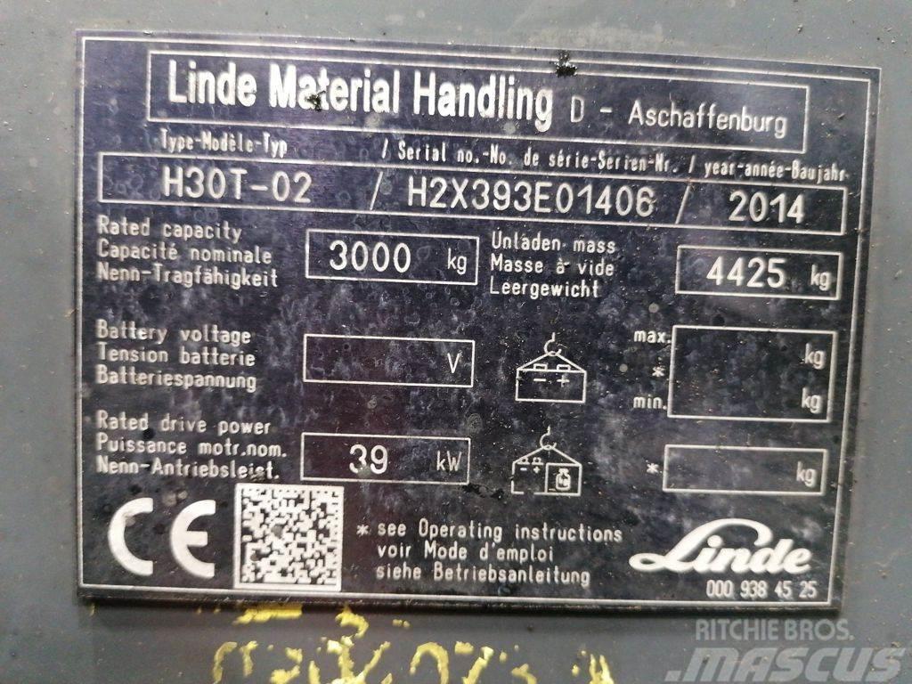 Linde H30T-02 LPG tehnika